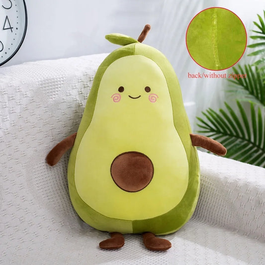 Kawaii 35/50/65Cm Stuffed Fruit Avocado Doll Avocado Sleeping Green Giant Toy Sleeping Pillow Room Decor