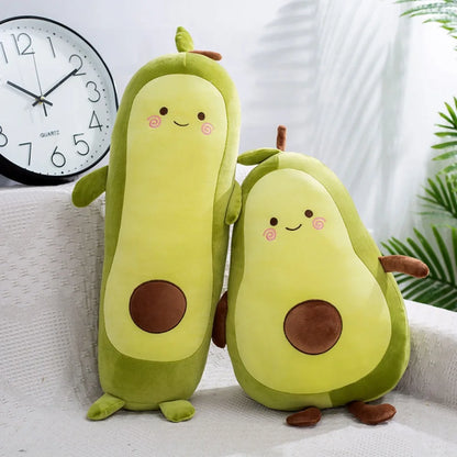 Kawaii 35/50/65Cm Stuffed Fruit Avocado Doll Avocado Sleeping Green Giant Toy Sleeping Pillow Room Decor
