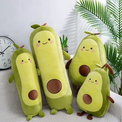 Kawaii 35/50/65Cm Stuffed Fruit Avocado Doll Avocado Sleeping Green Giant Toy Sleeping Pillow Room Decor